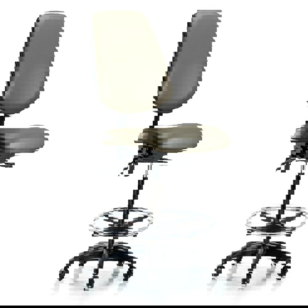 Task Chair: Vinyl, Taupe