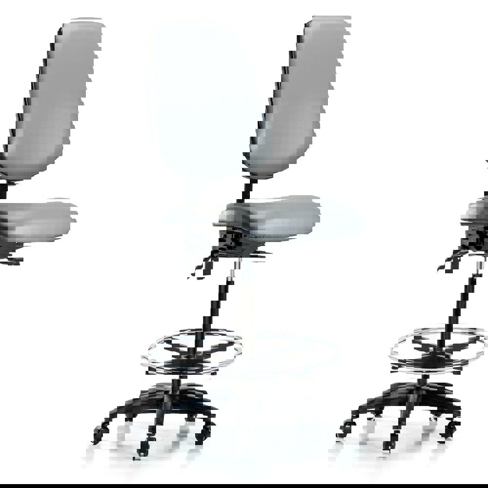 Task Chair: Vinyl, Sterling