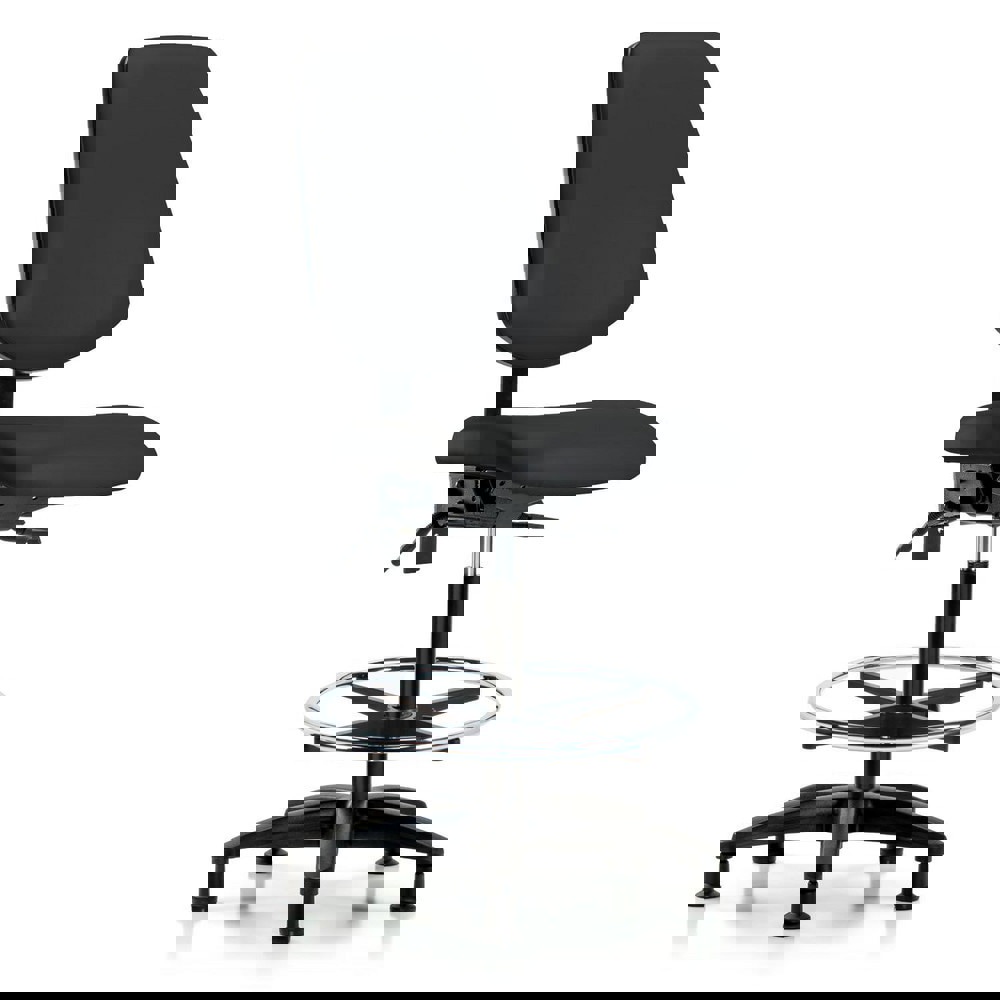 Task Chair: Vinyl, Black