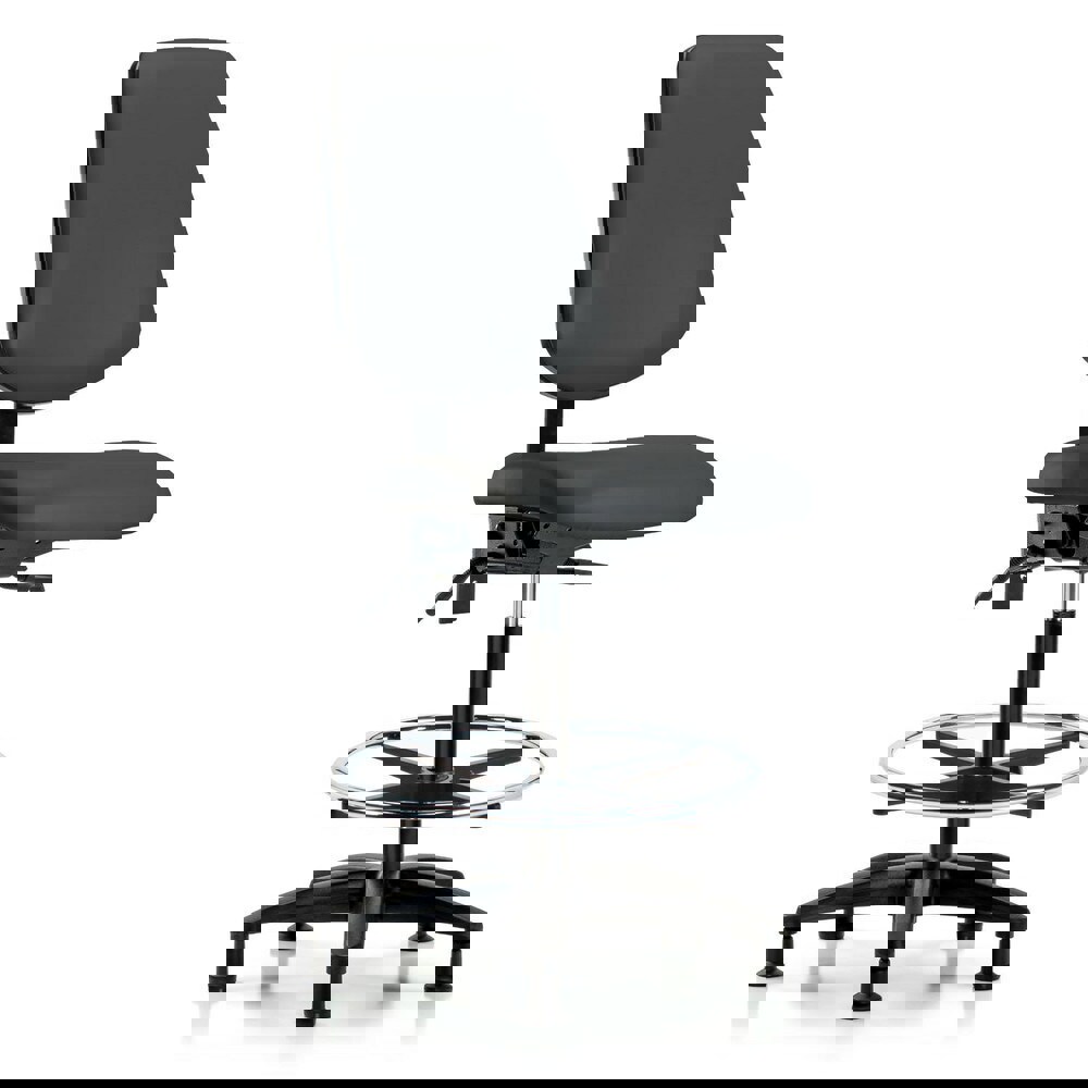 Task Chair: Vinyl, Charcoal