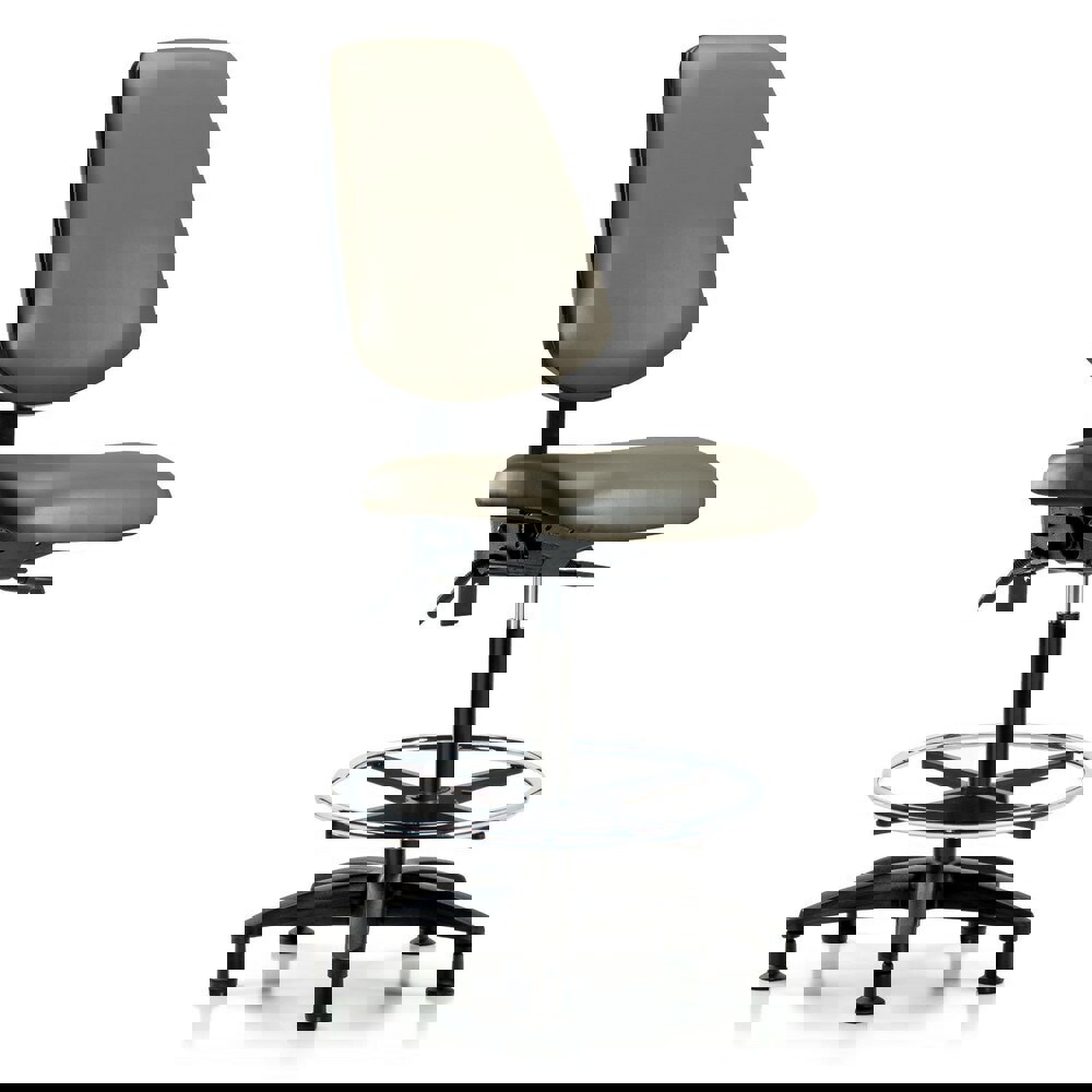 Task Chair: Vinyl, Taupe