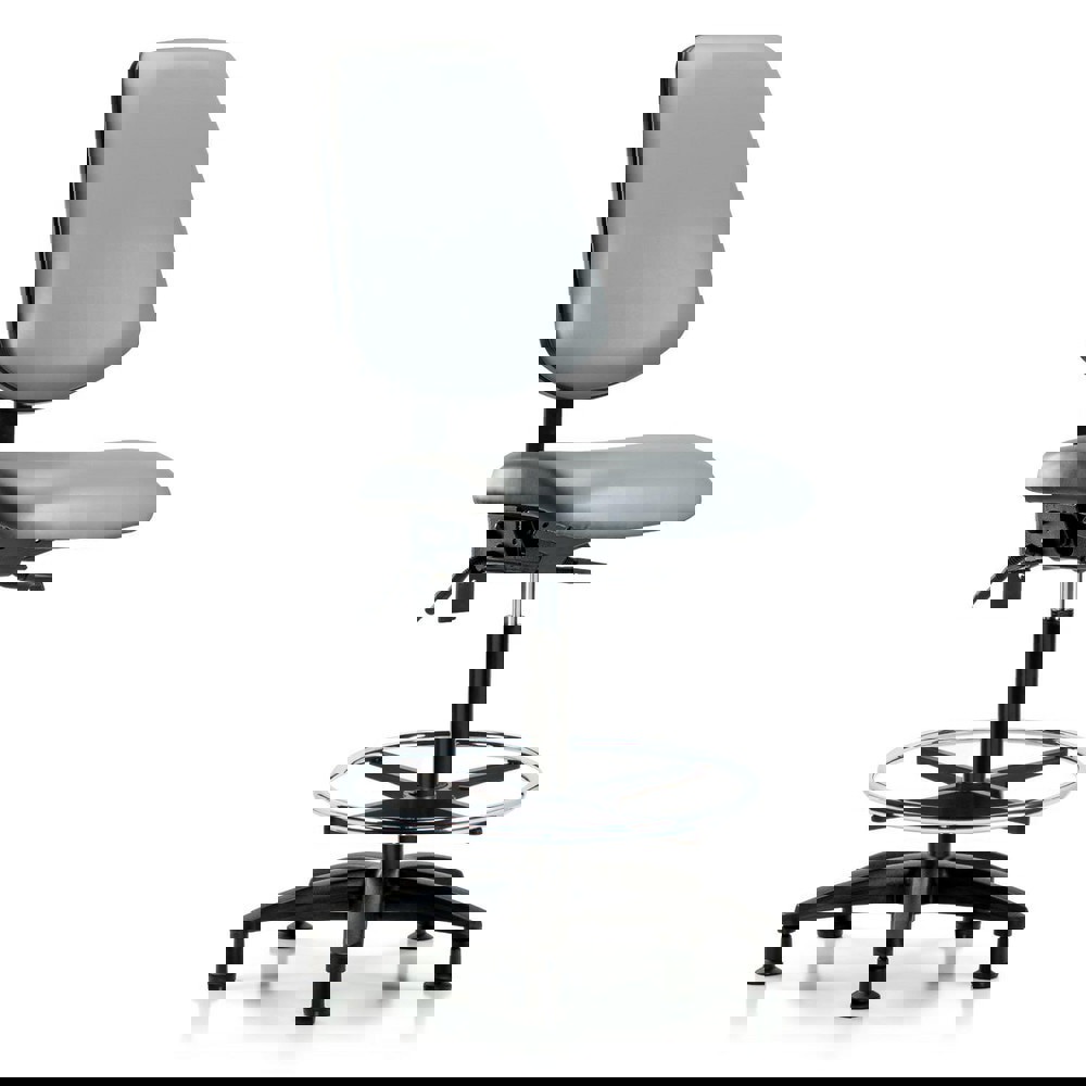 Task Chair: Vinyl, Sterling