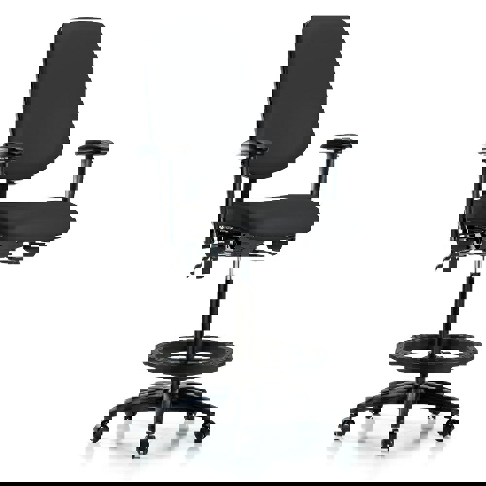 Task Chair: Vinyl, Black