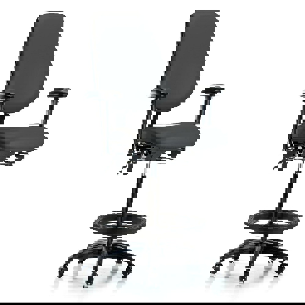 Task Chair: Vinyl, Charcoal