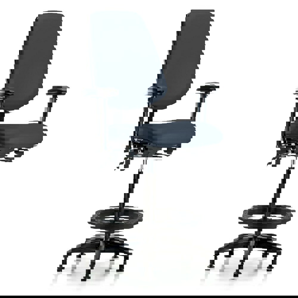 Task Chair: Vinyl, Imperial Blue