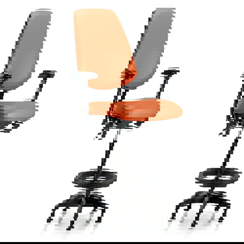 Task Chair: Vinyl, Orange Kist