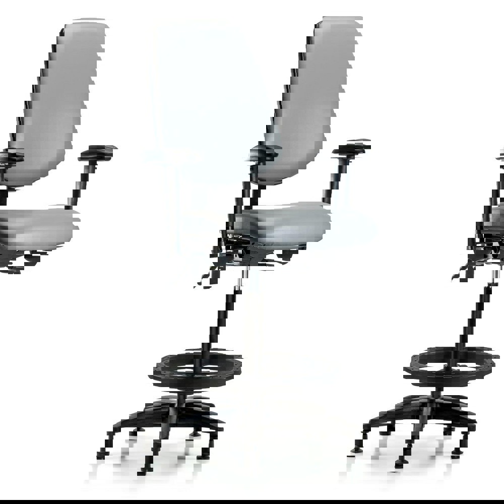 Task Chair: Vinyl, Sterling