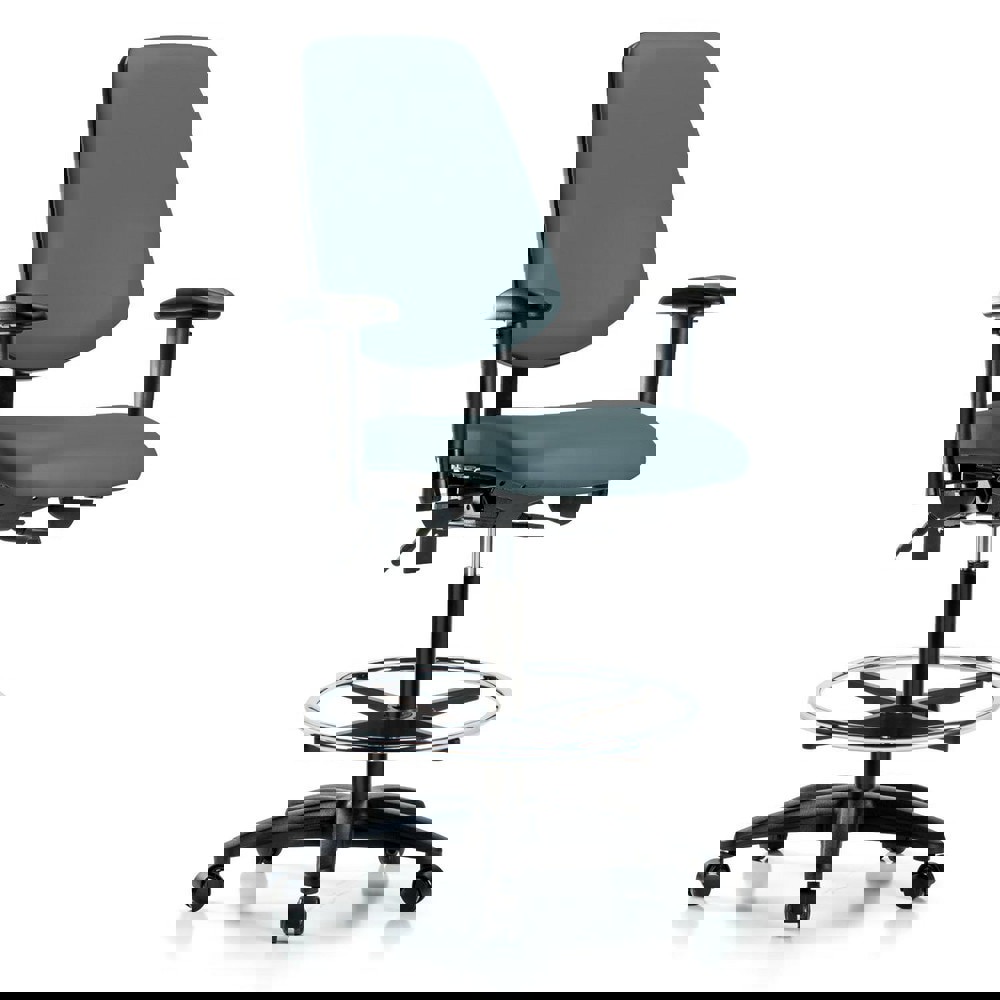 Task Chair: Vinyl, Colonial Blue