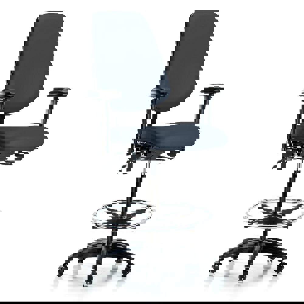 Task Chair: Vinyl, Imperial Blue