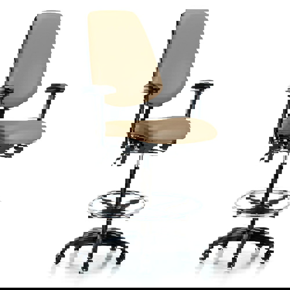 Task Chair: Vinyl, Taupe