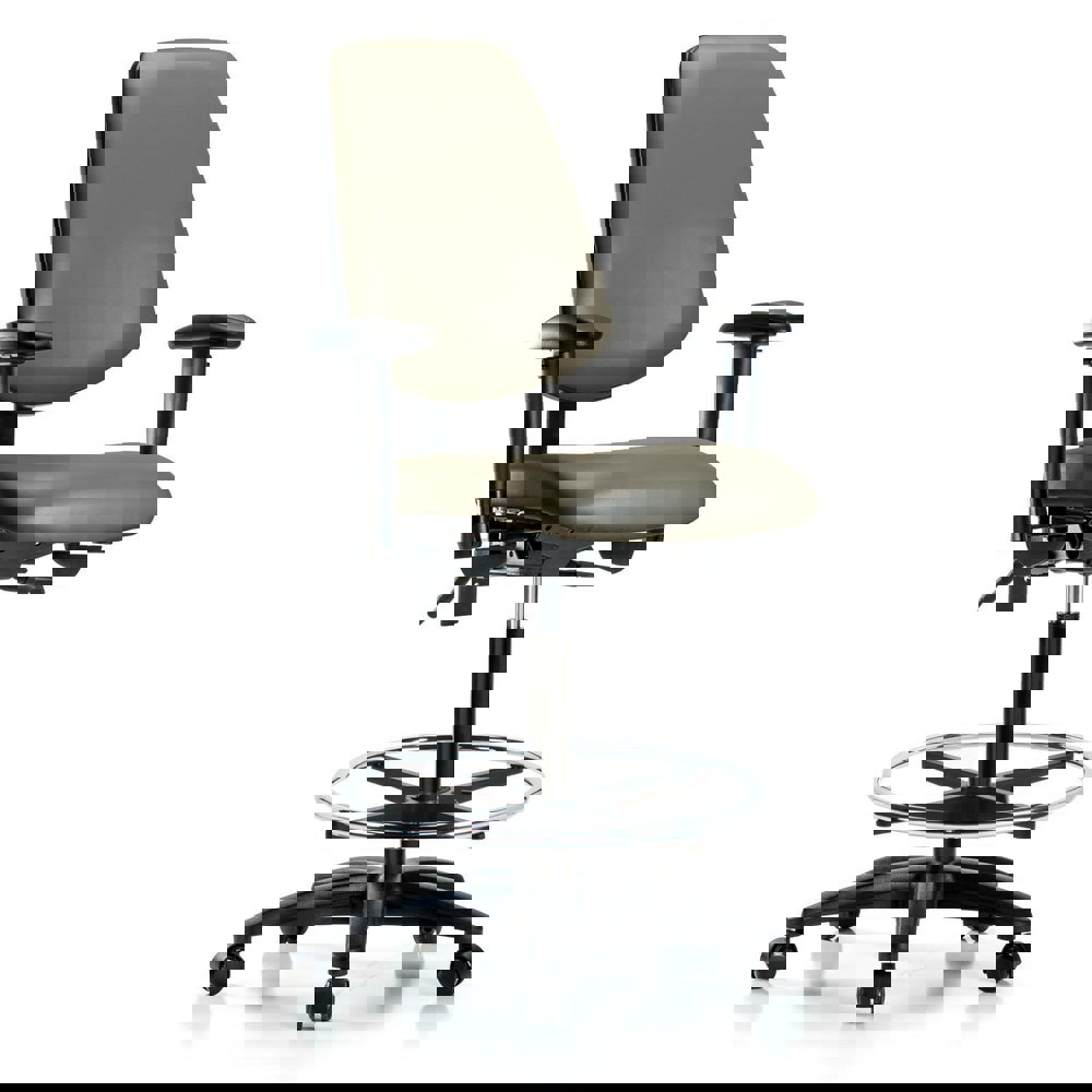 Task Chair: Vinyl, Taupe