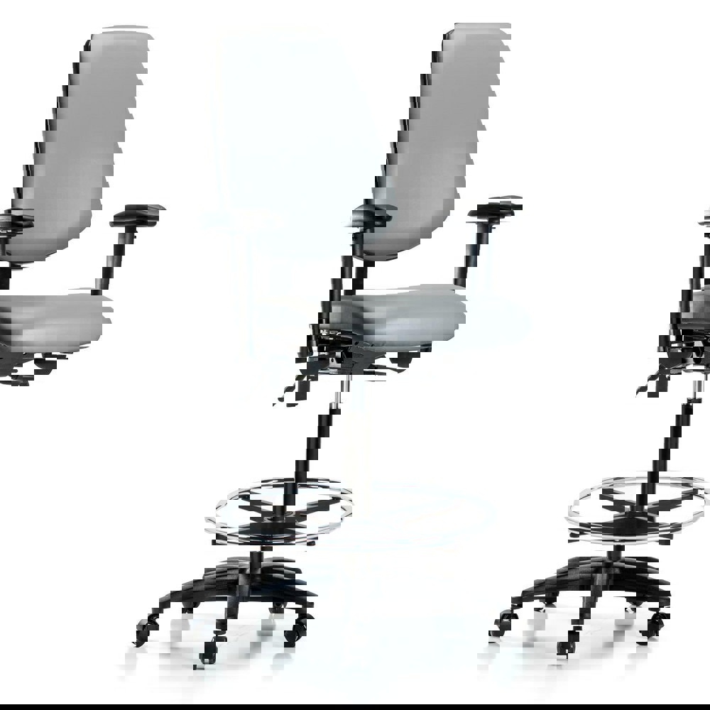 Task Chair: Vinyl, Sterling