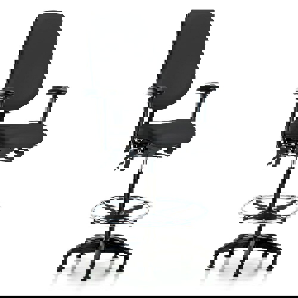 Task Chair: Vinyl, Black