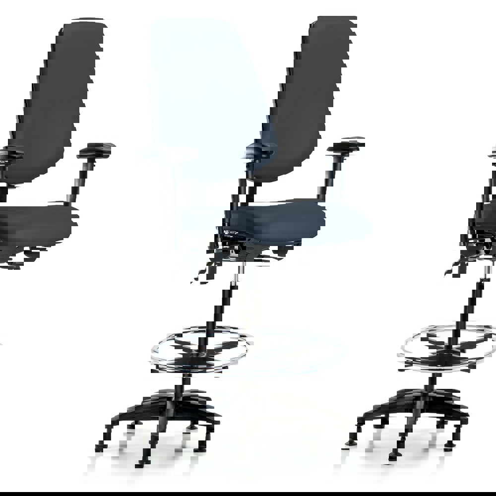 Task Chair: Vinyl, Imperial Blue