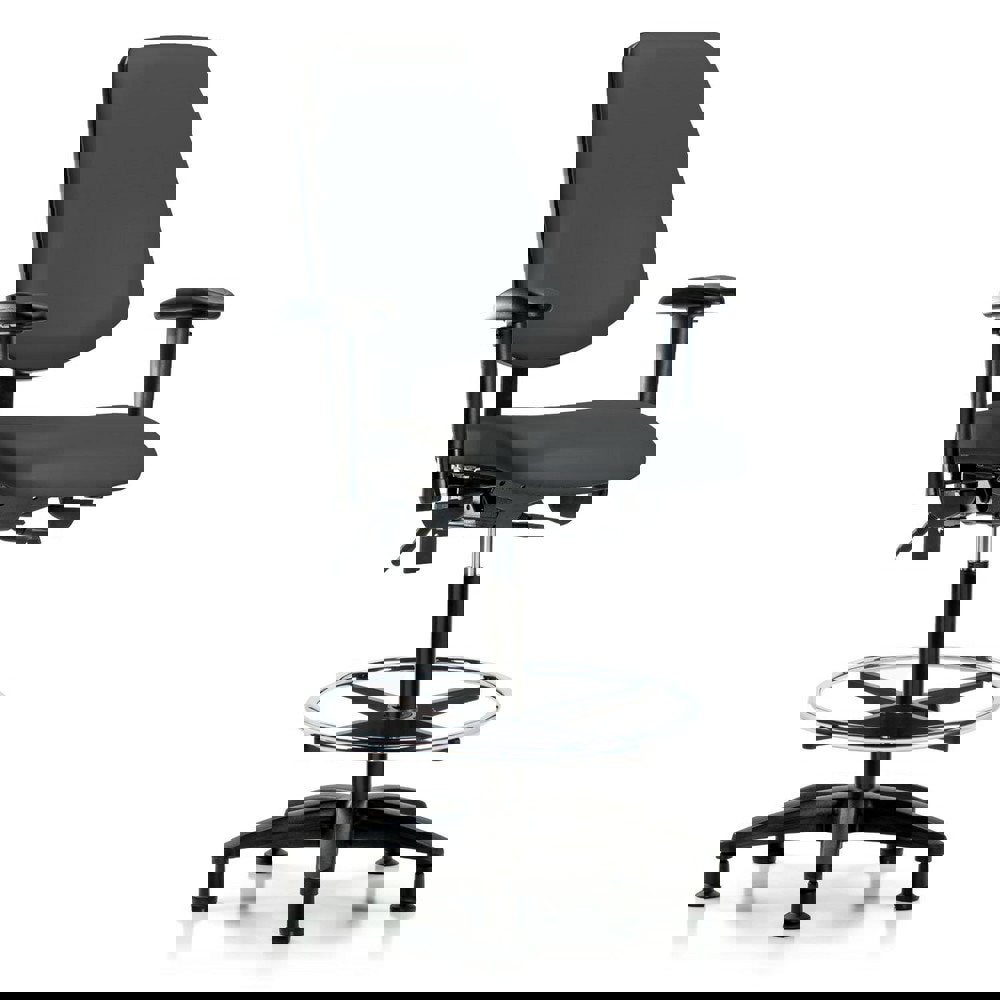 Task Chair: Vinyl, Charcoal