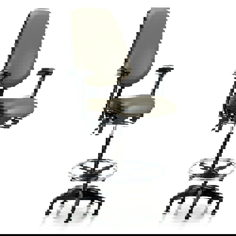 Task Chair: Vinyl, Taupe