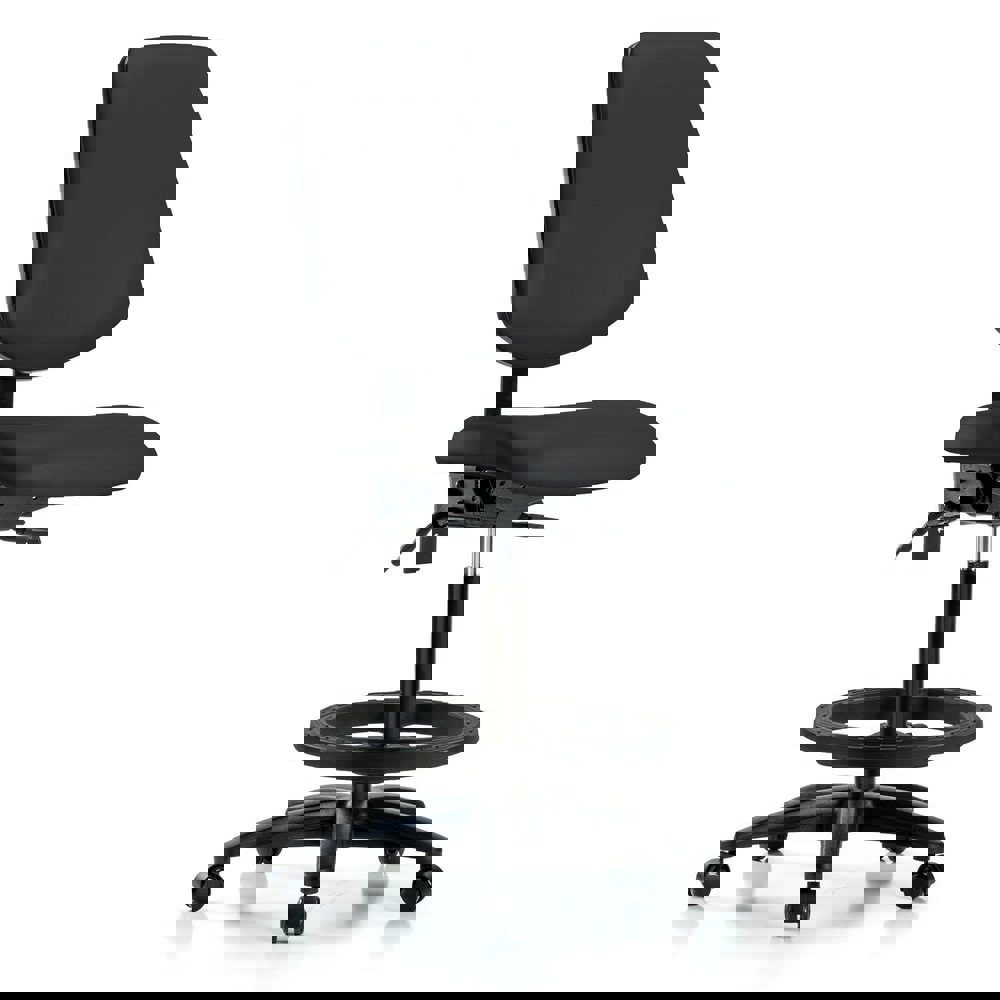 Task Chair: Vinyl, Black