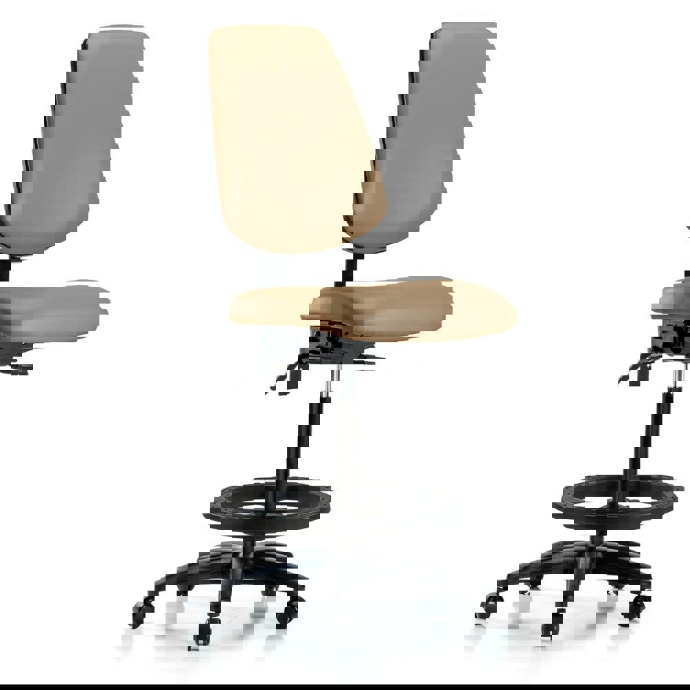 Task Chair: Vinyl, Taupe