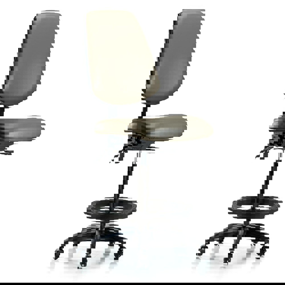 Task Chair: Vinyl, Taupe