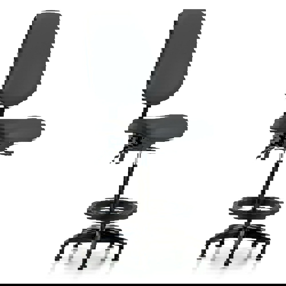 Task Chair: Vinyl, Charcoal