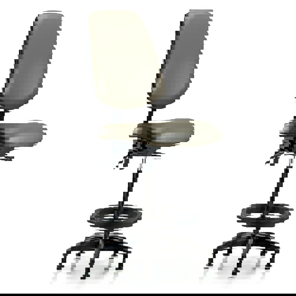 Task Chair: Vinyl, Taupe