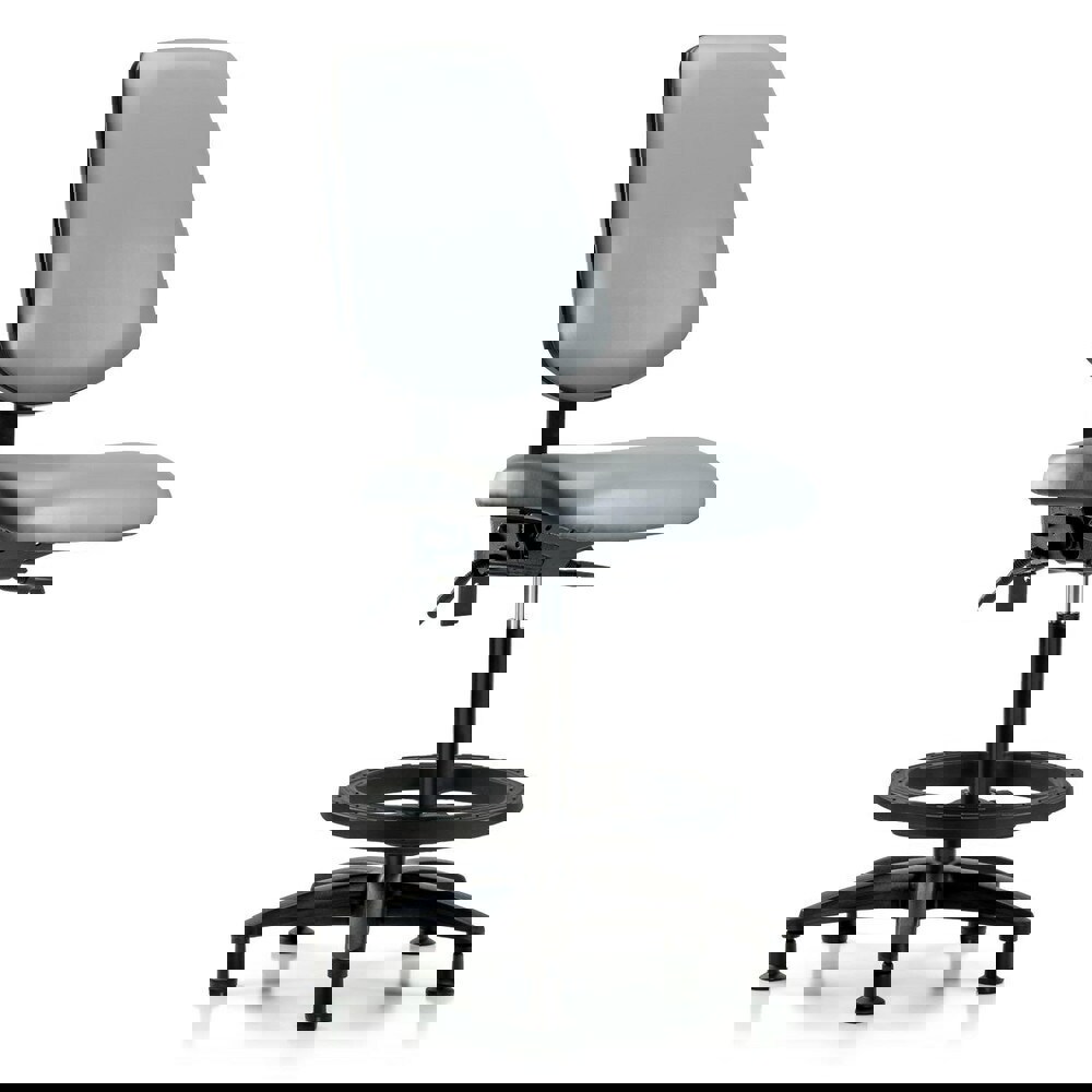 Task Chair: Vinyl, Sterling