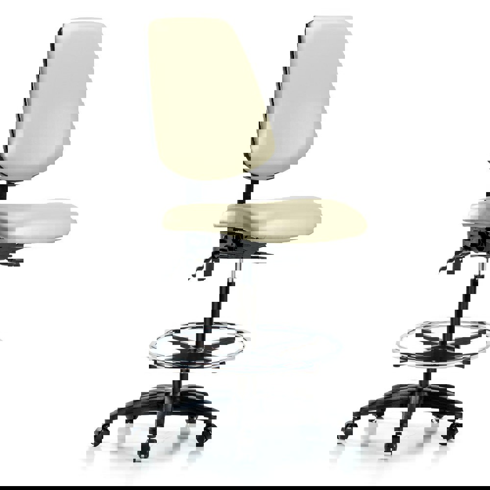 Task Chair: Vinyl, Adobe White