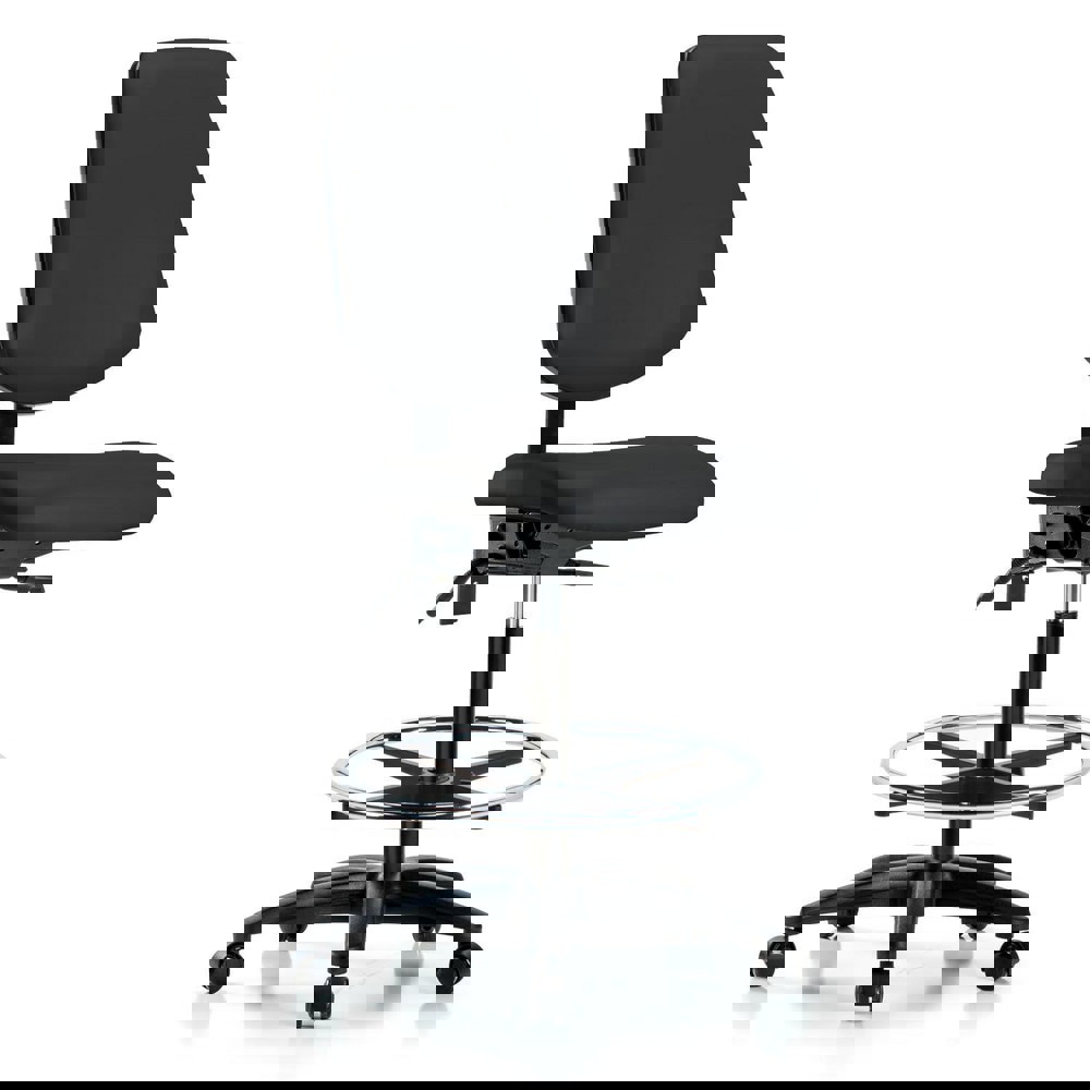 Task Chair: Vinyl, Black