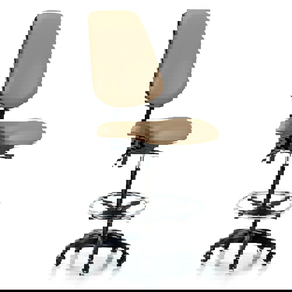 Task Chair: Vinyl, Taupe