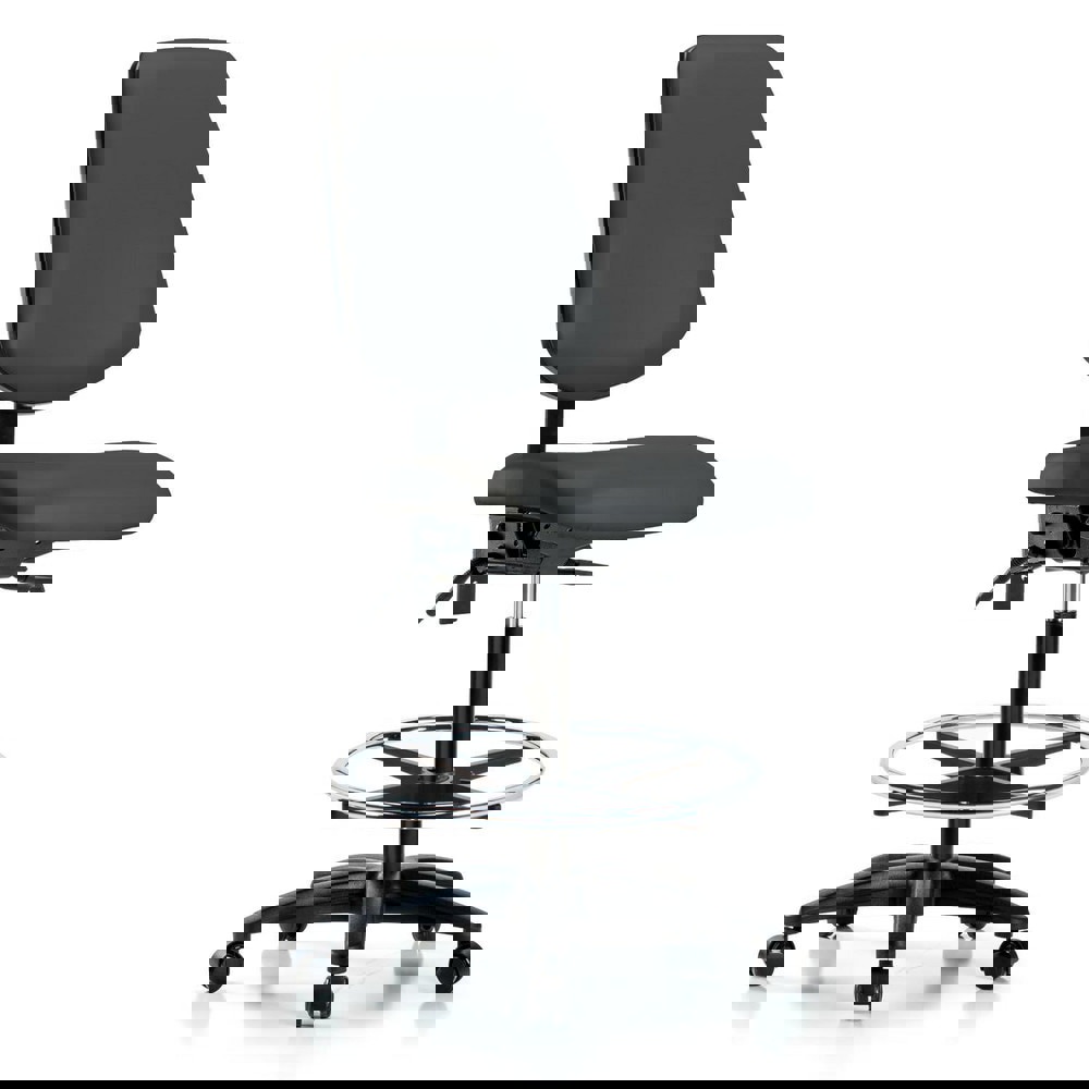 Task Chair: Vinyl, Charcoal