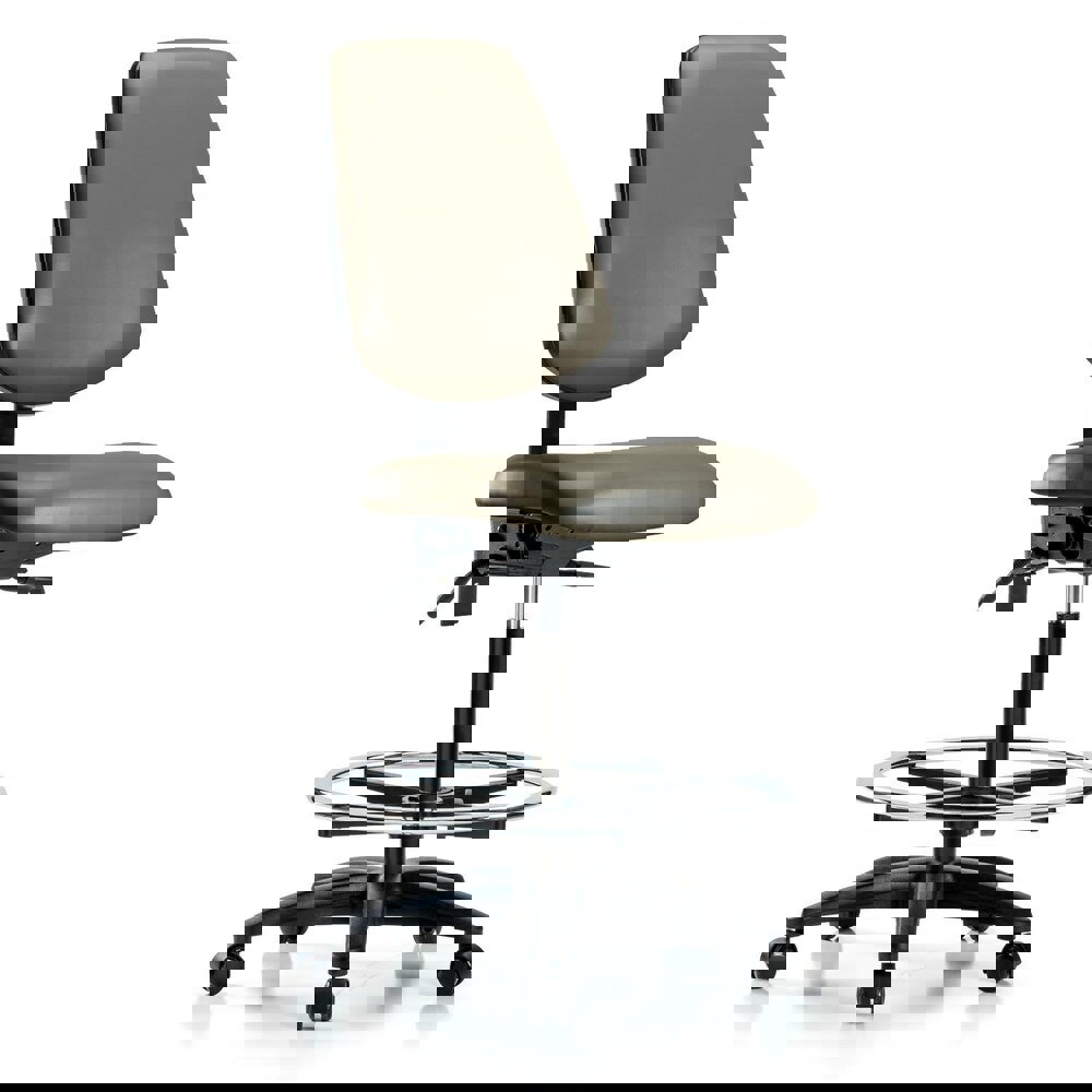 Task Chair: Vinyl, Taupe