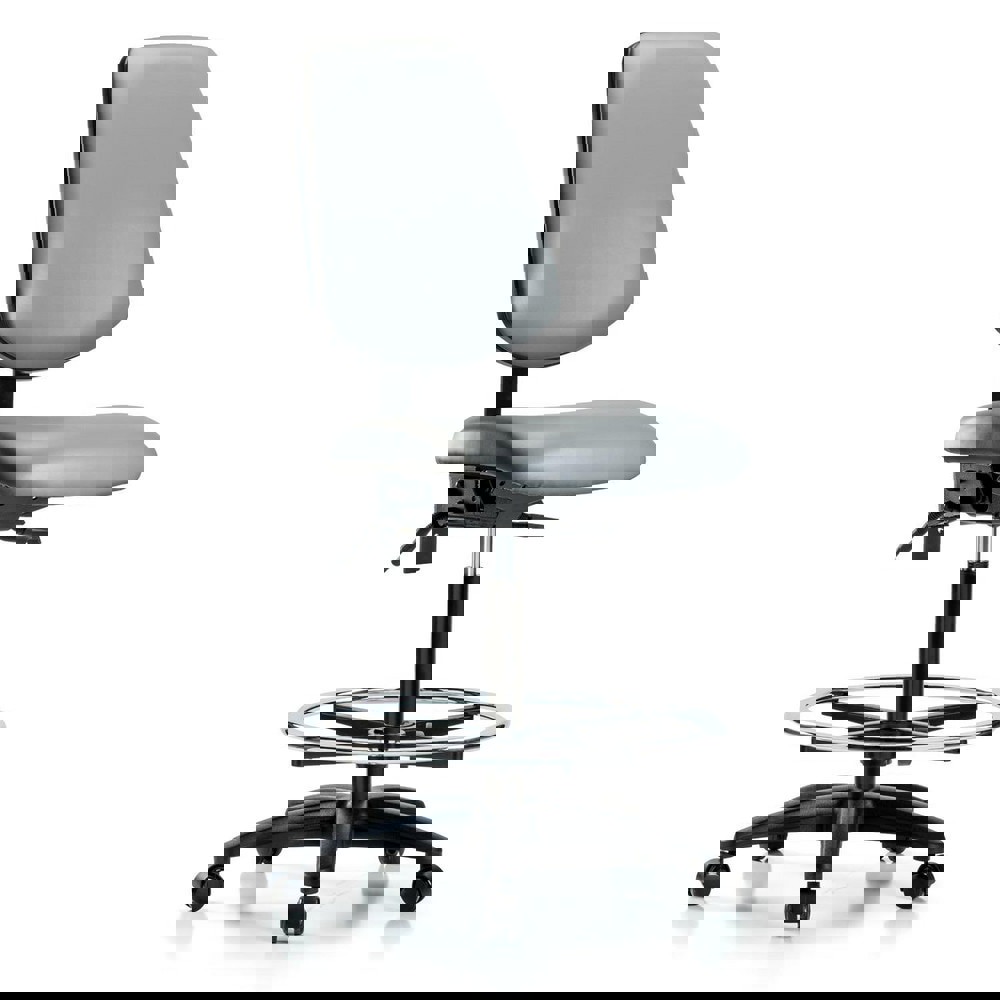 Task Chair: Vinyl, Sterling