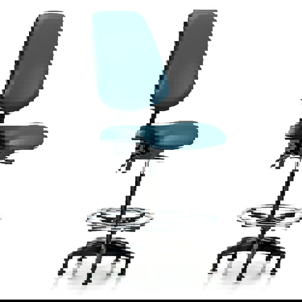 Task Chair: Vinyl, Marine Blue