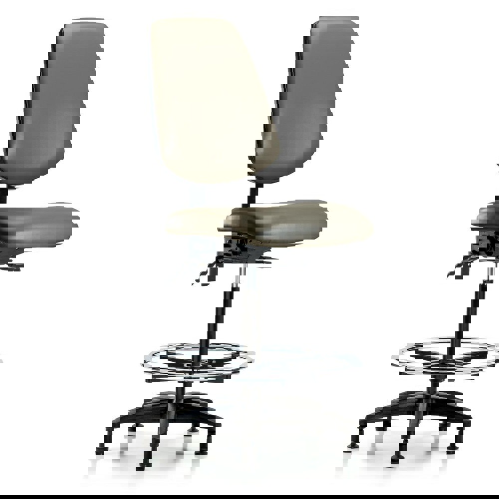 Task Chair: Vinyl, Taupe