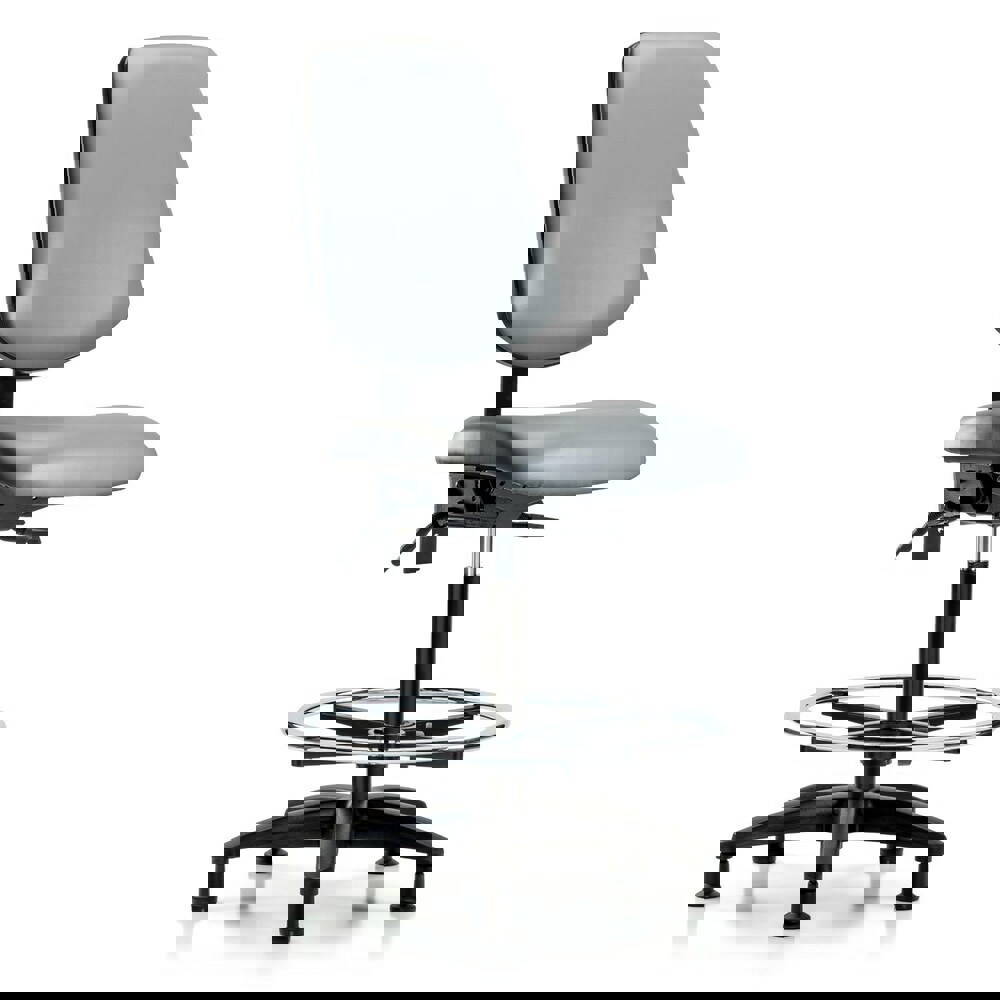 Task Chair: Vinyl, Sterling