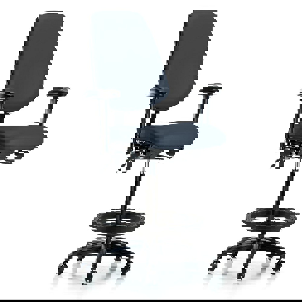 Task Chair: Vinyl, Imperial Blue