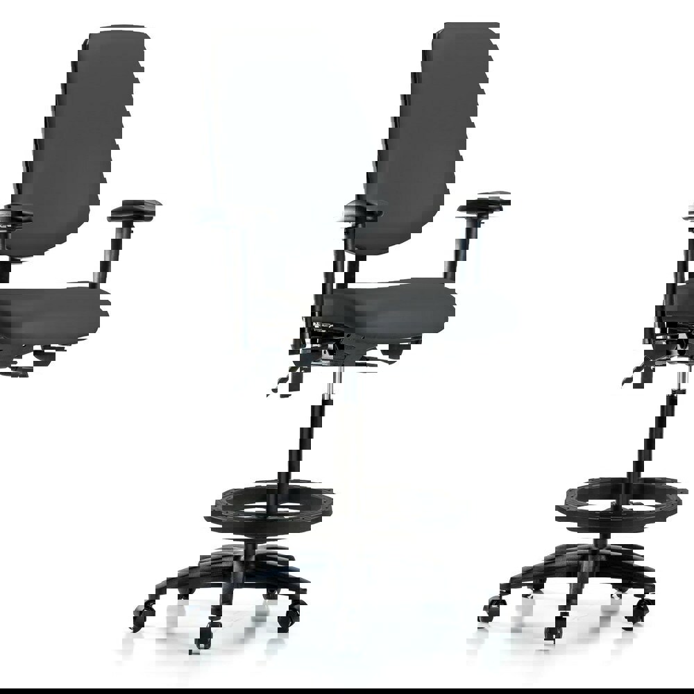 Task Chair: Vinyl, Charcoal