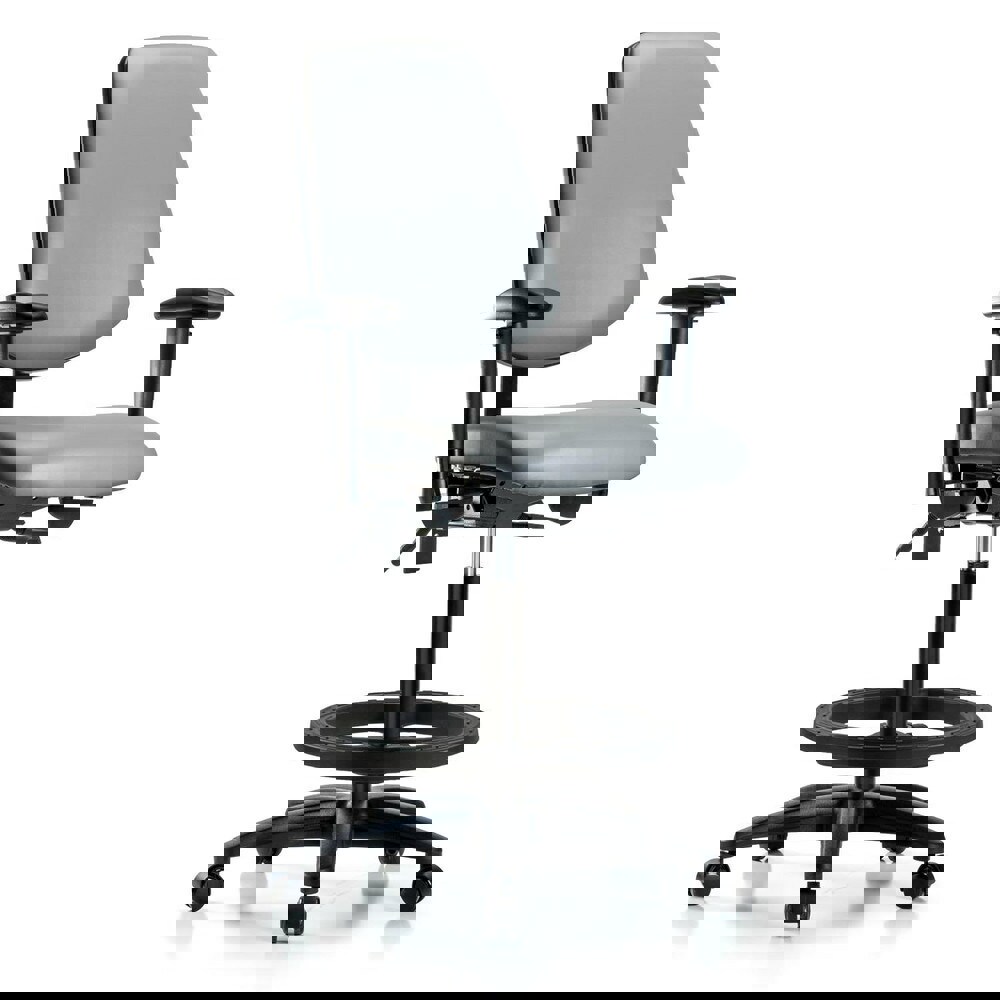 Task Chair: Vinyl, Sterling