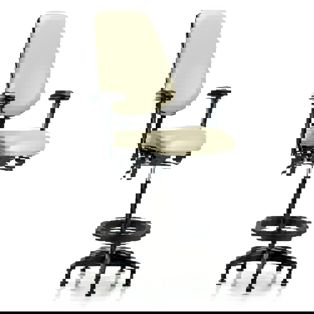 Task Chair: Vinyl, Adobe White