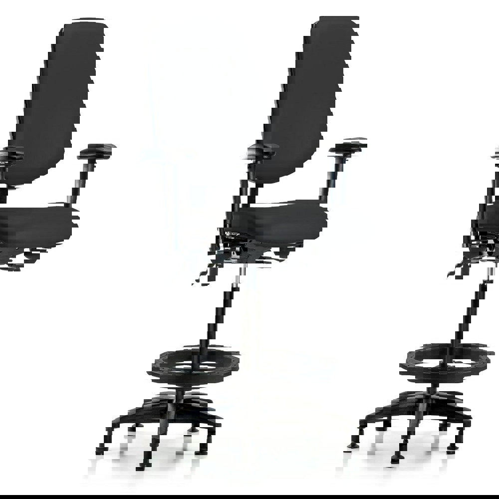 Task Chair: Vinyl, Black