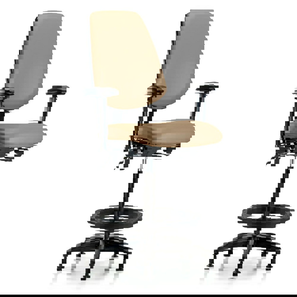 Task Chair: Vinyl, Taupe