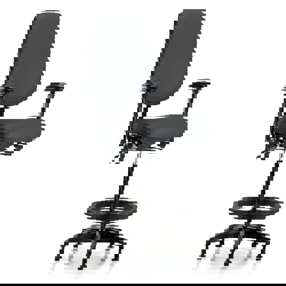 Task Chair: Vinyl, Charcoal