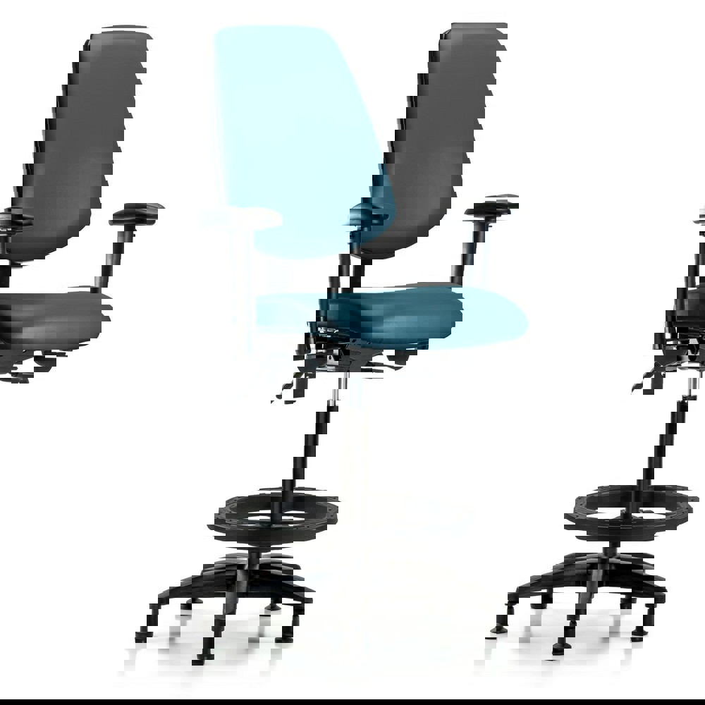 Task Chair: Vinyl, Marine Blue