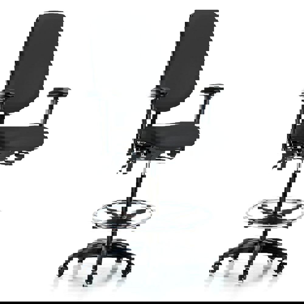 Task Chair: Vinyl, Black