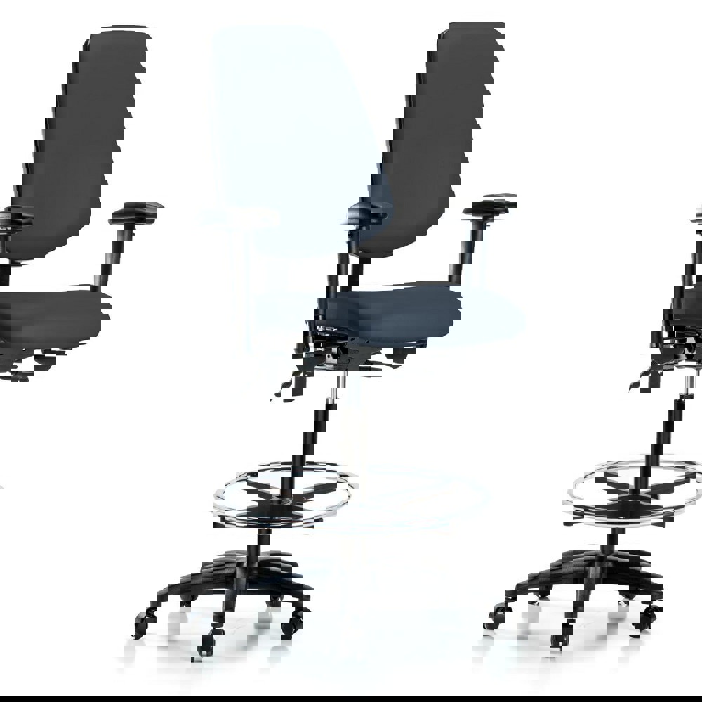 Task Chair: Vinyl, Imperial Blue