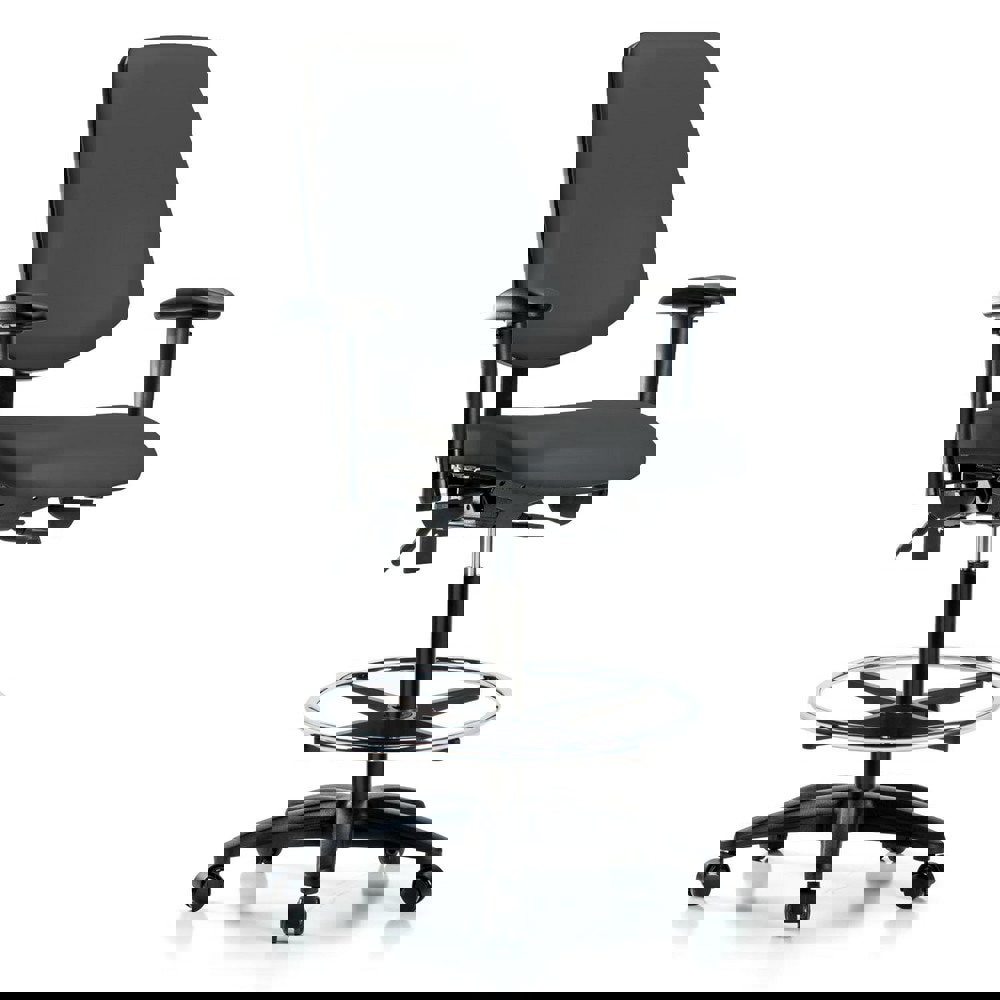 Task Chair: Vinyl, Charcoal