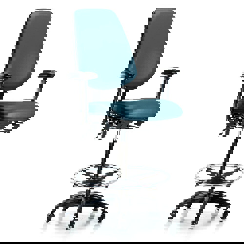 Task Chair: Vinyl, Marine Blue