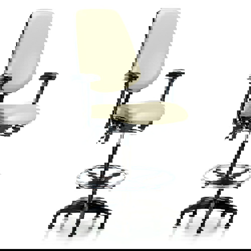 Task Chair: Vinyl, Adobe White