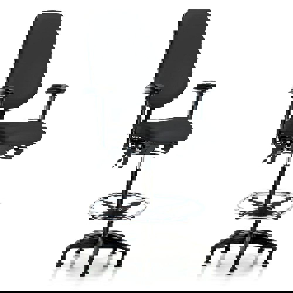 Task Chair: Vinyl, Black