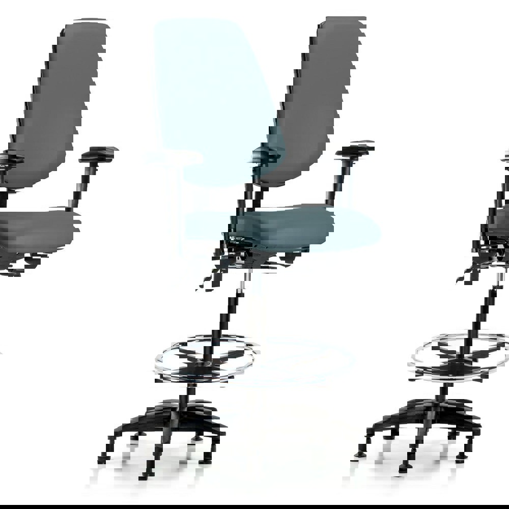 Task Chair: Vinyl, Colonial Blue